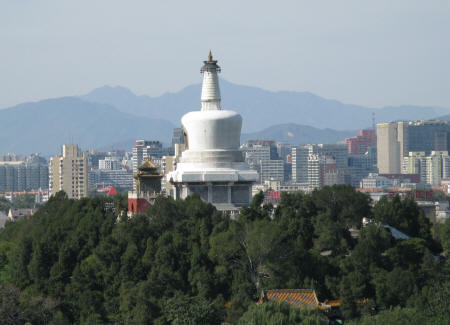 White Dagoba in Beihai Park, Beijing China